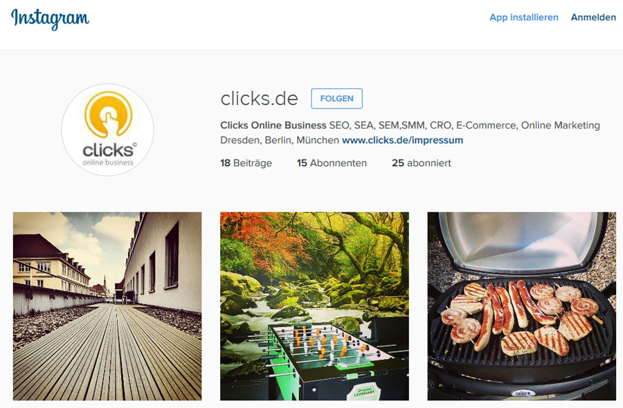 Instagram - Clicks Online Marketing