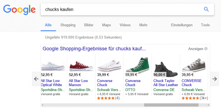 Sterne-Bewertungen In Den Google SERPs | Clicks Digital