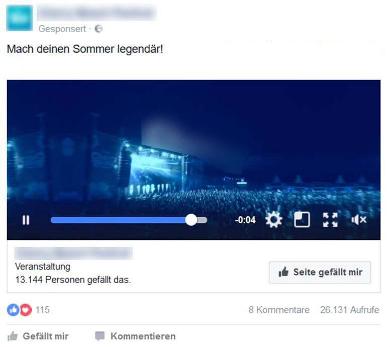 Video-Ad im Facebook